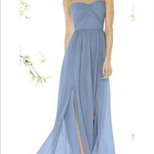 Social Bridesmaids Strapless Light Blue Gown, Size 4